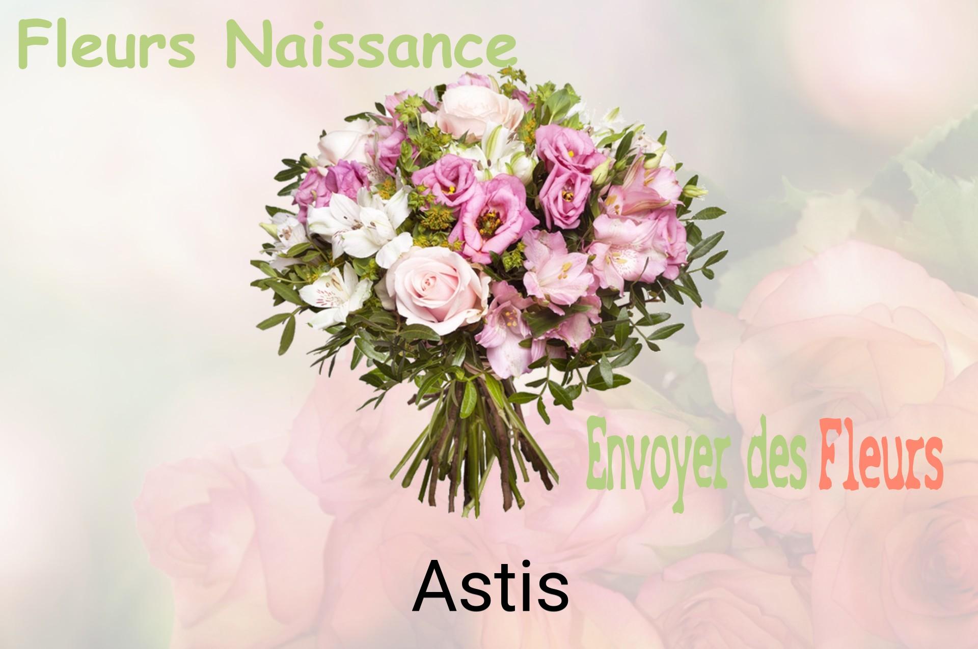 Bouquet de fleurs de naissance livré à Astis